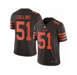 Men's Nike Cleveland Browns #51 Jamie Collins Limited Brown Rush NFL Jersey