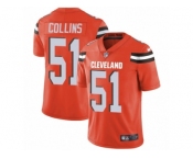 Men's Nike Cleveland Browns #51 Jamie Collins Vapor Untouchable Limited Orange Alternate NFL Jersey
