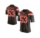 Men's Nike Cleveland Browns #53 Joe Schobert Limited Brown Team Color NFL Jersey