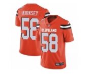 Men's Nike Cleveland Browns #58 Christian Kirksey Vapor Untouchable Limited Orange Alternate NFL Jersey
