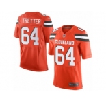 Men's Nike Cleveland Browns #64 JC Tretter Limited Orange Alternate NFL Jersey