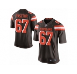 Men's Nike Cleveland Browns #67 Austin Pasztor Limited Brown Team Color NFL Jersey