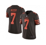 Men's Nike Cleveland Browns #7 DeShone Kizer Limited Brown Rush NFL Jersey