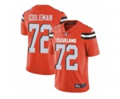 Men's Nike Cleveland Browns #72 Shon Coleman Vapor Untouchable Limited Orange Alternate NFL Jersey