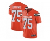 Men's Nike Cleveland Browns #75 Joel Bitonio Vapor Untouchable Limited Orange Alternate NFL Jersey