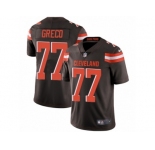 Men's Nike Cleveland Browns #77 John Greco Vapor Untouchable Limited Brown Team Color NFL Jersey