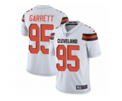 Men's Nike Cleveland Browns #95 Myles Garrett Vapor Untouchable Limited White NFL Jersey