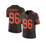 Men's Nike Cleveland Browns #96 Xavier Cooper Limited Brown Rush NFL Jersey