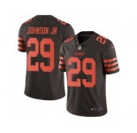 Nike Cleveland Browns #29 Duke Johnson Jr Brown MenStitched NFL Limited Rush Jersey