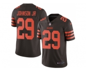 Nike Cleveland Browns #29 Duke Johnson Jr Brown MenStitched NFL Limited Rush Jersey