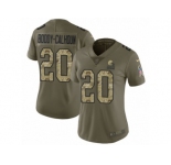 Women Nike Cleveland Browns #20 Briean Boddy-Calhoun Limited Olive Camo 2017 Salute to Service NFL Jersey