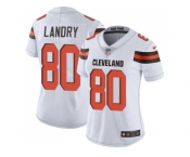 Women Nike Cleveland Browns #80 Jarvis Landry White Stitched NFL Vapor Untouchable Limited Jersey