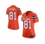 Women Nike Cleveland Browns #81 Rashard Higgins Game Orange Alternate NFL Jersey