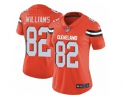 Women Nike Cleveland Browns #82 Kasen Williams Orange Alternate Vapor Untouchable Limited Player NFL Jersey