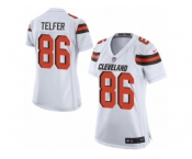 Women Nike Cleveland Browns #86 Randall Telfer Game White NFL Jersey
