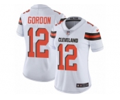 Women's Nike Cleveland Browns #12 Josh Gordon Vapor Untouchable Limited White NFL Jersey