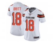 Women's Nike Cleveland Browns #18 Kenny Britt Vapor Untouchable Limited White NFL Jersey