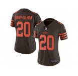 Women's Nike Cleveland Browns #20 Briean Boddy-Calhoun Limited Brown Rush NFL Jersey