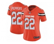 Women's Nike Cleveland Browns #22 Jabrill Peppers Orange Alternate Vapor Untouchable Limited Player NFL Jersey