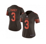 Women's Nike Cleveland Browns #3 Cody Parkey Limited Brown Rush NFL Jersey