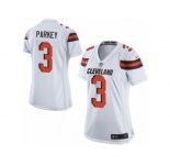Women's Nike Cleveland Browns #3 Cody Parkey Limited White NFL Jersey
