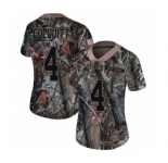 Women's Nike Cleveland Browns #4 Britton Colquitt Limited Camo Rush Realtree NFL Jersey