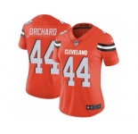 Women's Nike Cleveland Browns #44 Nate Orchard Limited Orange Alternate NFL Jersey