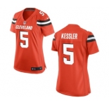 Women's Nike Cleveland Browns #5 Cody Kessler Orange Alternate NFL Jersey