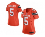 Women's Nike Cleveland Browns #5 Zane Gonzalez Limited Orange Alternate NFL Jersey