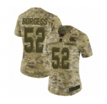 Women's Nike Cleveland Browns #52 James Burgess Limited Camo 2018 Salute to Service NFL Jersey