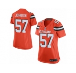 Women's Nike Cleveland Browns #57 Cam Johnson Limited Orange Alternate NFL Jersey