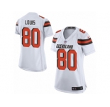 Women's Nike Cleveland Browns #80 Ricardo Louis Limited White NFL Jersey
