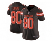 Women's Nike Cleveland Browns #80 Ricardo Louis Vapor Untouchable Limited Brown Team Color NFL Jersey