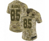 Women's Nike Cleveland Browns #85 David Njoku Limited Camo 2018 Salute to Service NFL Jersey