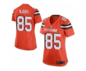 Women's Nike Cleveland Browns #85 David Njoku Limited Orange Alternate NFL Jersey