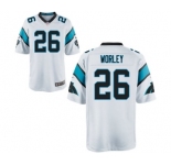 Men's Nike Carolina Panthers #26 Daryl Worley Game White NFL Jersey