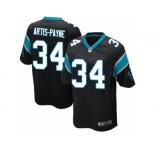 Men's Nike Carolina Panthers #34 Cameron Artis-Payne Game Black Team Color NFL Jersey
