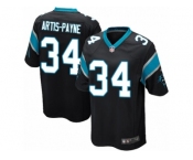 Men's Nike Carolina Panthers #34 Cameron Artis-Payne Game Black Team Color NFL Jersey