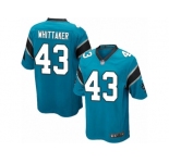Men's Nike Carolina Panthers #43 Fozzy Whittaker Game Blue Alternate NFL Jersey
