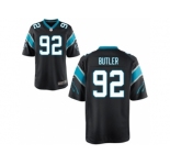 Men's Nike Carolina Panthers #92 Vernon Butler Game Black Team Color NFL Jersey