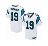 Men Nike Carolina Panthers #19 Russell Shepard Elite White NFL Jersey