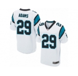Men Nike Carolina Panthers #29 Mike Adams Elite White NFL Jersey
