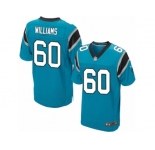 Men Nike Carolina Panthers #60 Daryl Williams Elite Blue Alternate NFL Jersey