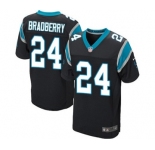 Men's Nike Carolina Panthers #24 James Bradberry Elite Black Team Color NFL Jersey