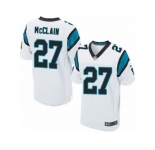 Men's Nike Carolina Panthers #27 Robert McClain Elite White NFL Jersey