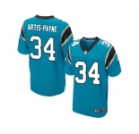 Men's Nike Carolina Panthers #34 Cameron Artis-Payne Elite Blue Alternate NFL Jersey