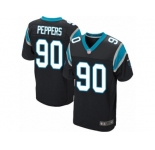 Men's Nike Carolina Panthers #90 Julius Peppers Elite Black Team Color NFL Jersey
