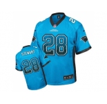 Nike Carolina Panthers #28 Jonathan Stewart Blue Alternate Men's Stitched NFL Elite Drift Fashion Jersey