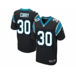 Nike Carolina Panthers #30 Stephen Curry Black Team Color Men Stitched NFL Elite Jersey