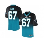 Nike Carolina Panthers #67 Ryan Kalil BlackBlue Men's Stitched NFL Elite Fadeaway Fashion Jersey